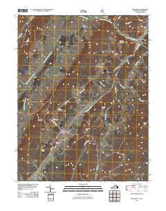 Monterey Virginia Historical topographic map, 1:24000 scale, 7.5 X 7.5 Minute, Year 2011