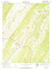 Monterey Virginia Historical topographic map, 1:24000 scale, 7.5 X 7.5 Minute, Year 1969