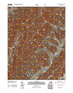 Monterey SE Virginia Historical topographic map, 1:24000 scale, 7.5 X 7.5 Minute, Year 2011