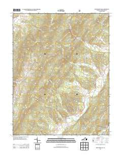 Monterey SE Virginia Historical topographic map, 1:24000 scale, 7.5 X 7.5 Minute, Year 2013
