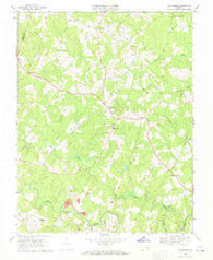 Montpelier Virginia Historical topographic map, 1:24000 scale, 7.5 X 7.5 Minute, Year 1969