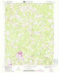 Montpelier Virginia Historical topographic map, 1:24000 scale, 7.5 X 7.5 Minute, Year 1969