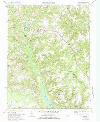 Montross Virginia Historical topographic map, 1:24000 scale, 7.5 X 7.5 Minute, Year 1968