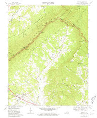 Montvale Virginia Historical topographic map, 1:24000 scale, 7.5 X 7.5 Minute, Year 1967