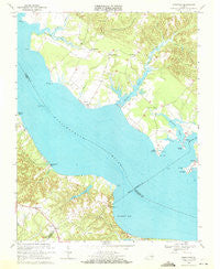 Morattico Virginia Historical topographic map, 1:24000 scale, 7.5 X 7.5 Minute, Year 1968