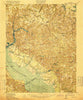 Morattico Virginia Historical topographic map, 1:62500 scale, 15 X 15 Minute, Year 1917