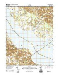 Morattico Virginia Historical topographic map, 1:24000 scale, 7.5 X 7.5 Minute, Year 2014