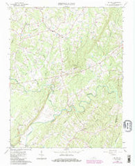 Mount Airy Virginia Historical topographic map, 1:24000 scale, 7.5 X 7.5 Minute, Year 1966