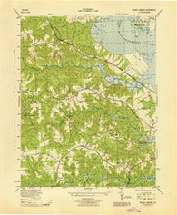 Mount Landing Virginia Historical topographic map, 1:31680 scale, 7.5 X 7.5 Minute, Year 1944