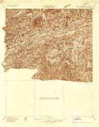 Mount Rogers Virginia Historical topographic map, 1:48000 scale, 15 X 15 Minute, Year 1935