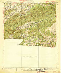 Mount Rogers Virginia Historical topographic map, 1:62500 scale, 15 X 15 Minute, Year 1939