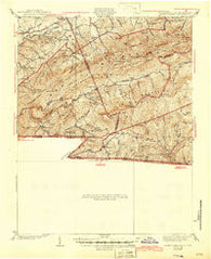 Mount Rogers Virginia Historical topographic map, 1:62500 scale, 15 X 15 Minute, Year 1939