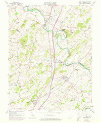 Mount Sidney Virginia Historical topographic map, 1:24000 scale, 7.5 X 7.5 Minute, Year 1964