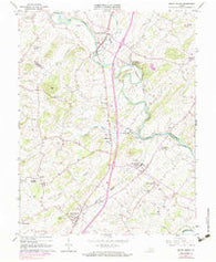 Mount Sidney Virginia Historical topographic map, 1:24000 scale, 7.5 X 7.5 Minute, Year 1964