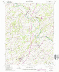 Mount Sidney Virginia Historical topographic map, 1:24000 scale, 7.5 X 7.5 Minute, Year 1964