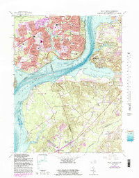 Mount Vernon Virginia Historical topographic map, 1:24000 scale, 7.5 X 7.5 Minute, Year 1966