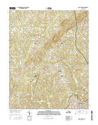 Mount Hermon Virginia Current topographic map, 1:24000 scale, 7.5 X 7.5 Minute, Year 2016