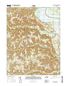 Mount Landing Virginia Current topographic map, 1:24000 scale, 7.5 X 7.5 Minute, Year 2016
