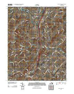 Mount Sidney Virginia Historical topographic map, 1:24000 scale, 7.5 X 7.5 Minute, Year 2010