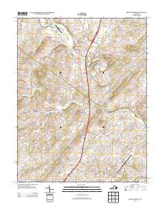 Mount Sidney Virginia Historical topographic map, 1:24000 scale, 7.5 X 7.5 Minute, Year 2013