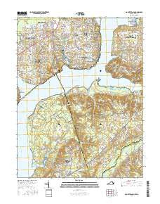 Mount Vernon Virginia Current topographic map, 1:24000 scale, 7.5 X 7.5 Minute, Year 2016