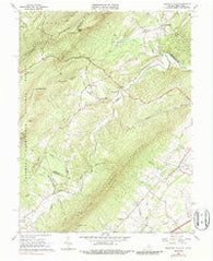 Mountain Falls Virginia Historical topographic map, 1:24000 scale, 7.5 X 7.5 Minute, Year 1965