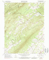 Mountain Falls Virginia Historical topographic map, 1:24000 scale, 7.5 X 7.5 Minute, Year 1965
