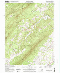 Mountain Falls Virginia Historical topographic map, 1:24000 scale, 7.5 X 7.5 Minute, Year 1999