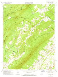 Mountain Falls Virginia Historical topographic map, 1:24000 scale, 7.5 X 7.5 Minute, Year 1965