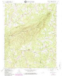 Mountain Valley Virginia Historical topographic map, 1:24000 scale, 7.5 X 7.5 Minute, Year 1965
