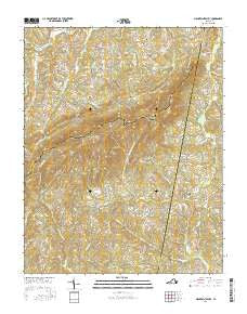 Mountain Valley Virginia Current topographic map, 1:24000 scale, 7.5 X 7.5 Minute, Year 2016