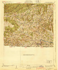 Mouth of Wilson Virginia Historical topographic map, 1:62500 scale, 15 X 15 Minute, Year 1940