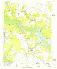 Moyock North Carolina Historical topographic map, 1:24000 scale, 7.5 X 7.5 Minute, Year 1954