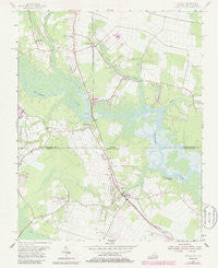 Moyock North Carolina Historical topographic map, 1:24000 scale, 7.5 X 7.5 Minute, Year 1954