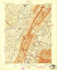 Mt Jackson Virginia Historical topographic map, 1:62500 scale, 15 X 15 Minute, Year 1946