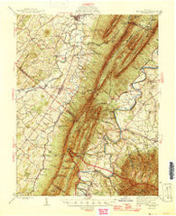 Mt Jackson Virginia Historical topographic map, 1:62500 scale, 15 X 15 Minute, Year 1946