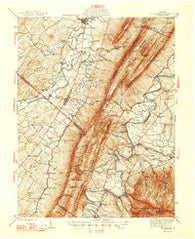 Mt Jackson Virginia Historical topographic map, 1:62500 scale, 15 X 15 Minute, Year 1947