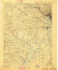 Mt. Vernon Virginia Historical topographic map, 1:125000 scale, 30 X 30 Minute, Year 1897