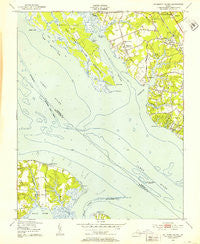 Mulberry Island Virginia Historical topographic map, 1:24000 scale, 7.5 X 7.5 Minute, Year 1950
