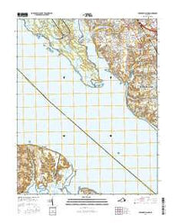 Mulberry Island Virginia Current topographic map, 1:24000 scale, 7.5 X 7.5 Minute, Year 2016