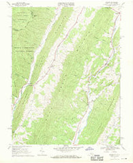 Mustoe Virginia Historical topographic map, 1:24000 scale, 7.5 X 7.5 Minute, Year 1969