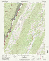 Mustoe Virginia Historical topographic map, 1:24000 scale, 7.5 X 7.5 Minute, Year 1995