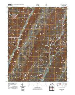 Mustoe Virginia Historical topographic map, 1:24000 scale, 7.5 X 7.5 Minute, Year 2011