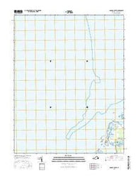Nandua Creek Virginia Current topographic map, 1:24000 scale, 7.5 X 7.5 Minute, Year 2016
