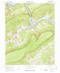 Narrows Virginia Historical topographic map, 1:24000 scale, 7.5 X 7.5 Minute, Year 1965