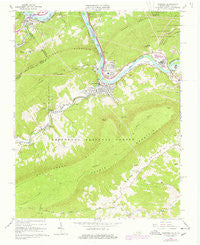 Narrows Virginia Historical topographic map, 1:24000 scale, 7.5 X 7.5 Minute, Year 1965
