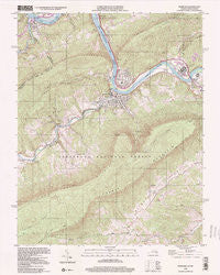 Narrows Virginia Historical topographic map, 1:24000 scale, 7.5 X 7.5 Minute, Year 1998