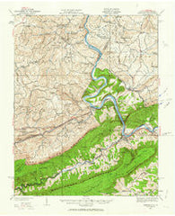 Narrows Virginia Historical topographic map, 1:62500 scale, 15 X 15 Minute, Year 1932