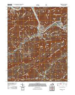 Narrows Virginia Historical topographic map, 1:24000 scale, 7.5 X 7.5 Minute, Year 2011