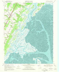 Nassawadox Virginia Historical topographic map, 1:24000 scale, 7.5 X 7.5 Minute, Year 1968